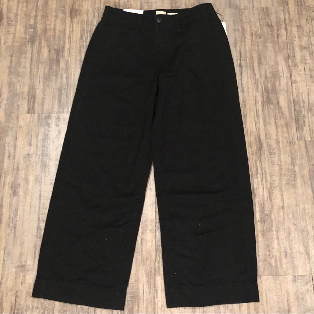NWT A New Day Black High Rise Wide Leg Crop Pants - Picture 5 of 11